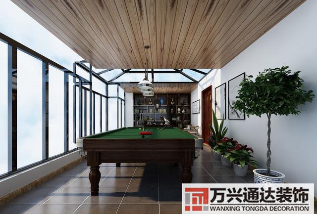 臺(tái)球室裝修效果圖臺(tái)球廳裝修效果圖_萬(wàn)興辦公室裝修公司