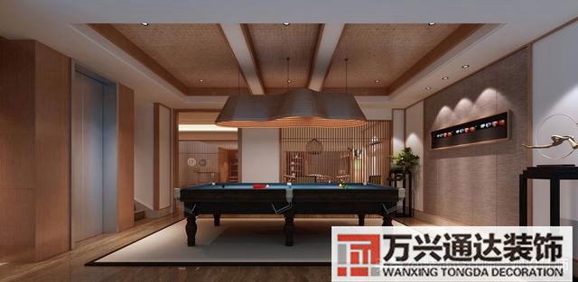 臺(tái)球室裝修效果圖臺(tái)球廳裝修效果圖_萬(wàn)興辦公室裝修公司
