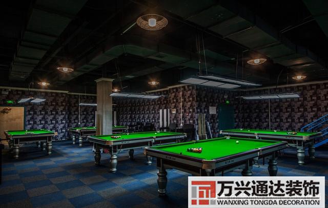 臺(tái)球室裝修效果圖臺(tái)球廳裝修效果圖_萬(wàn)興辦公室裝修公司