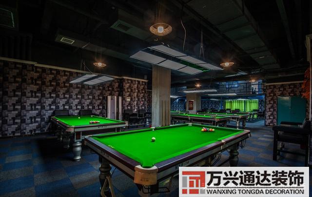 臺(tái)球室裝修效果圖臺(tái)球廳裝修效果圖_萬(wàn)興辦公室裝修公司