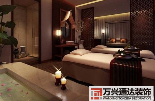 美容院spa房間裝修設(shè)計高端SPA 美容裝修室內(nèi)圖片