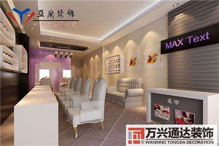 美甲店的裝修風(fēng)格美甲店設(shè)計(jì)裝修 簡(jiǎn)約