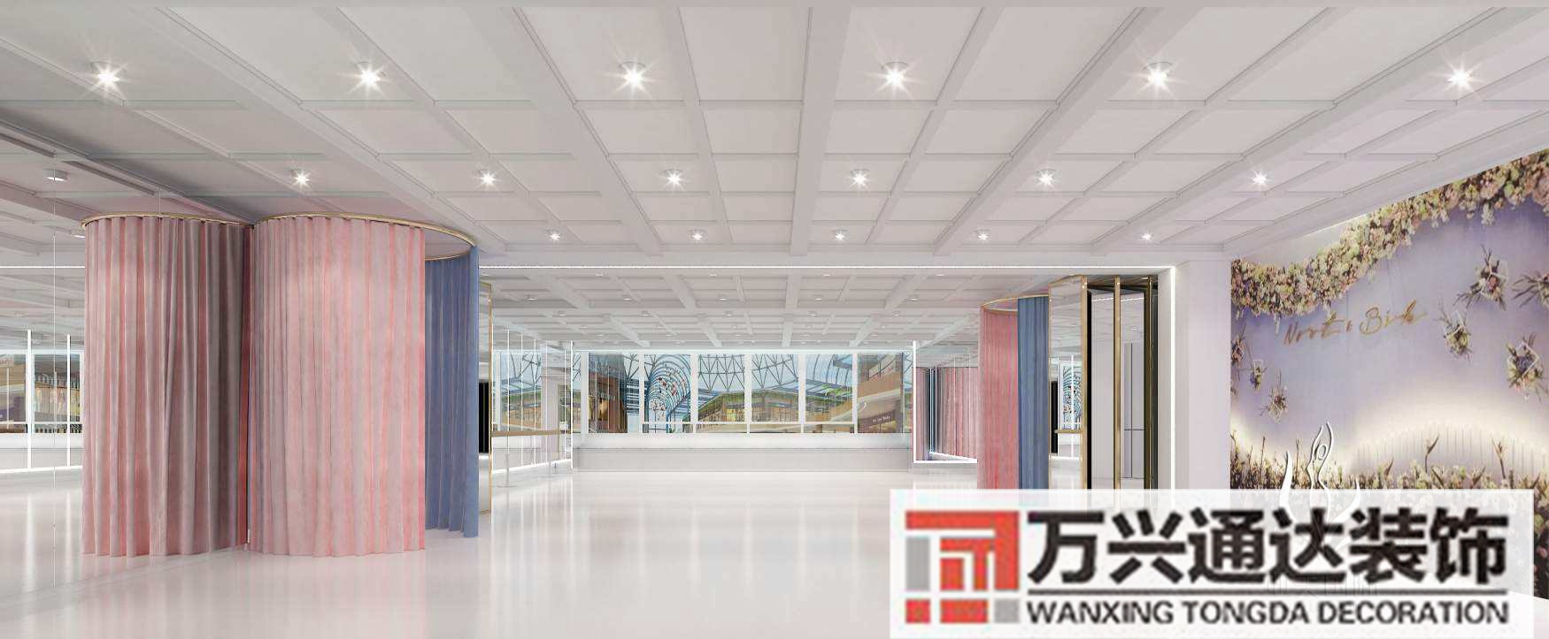 模特培訓機構(gòu)裝修圖少兒模特教室裝修效果圖